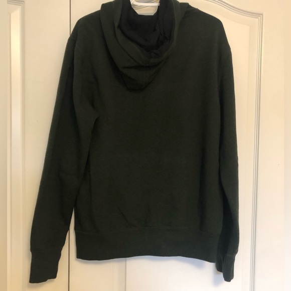 Charcoal grey (almost black)  men's light weight kanga-hoodie, L - Picture 2 of 4